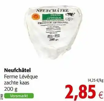 Colruyt Neufchâtel ferme lévêque zachte kaas aanbieding