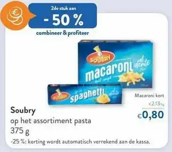Soubry macaroni kort