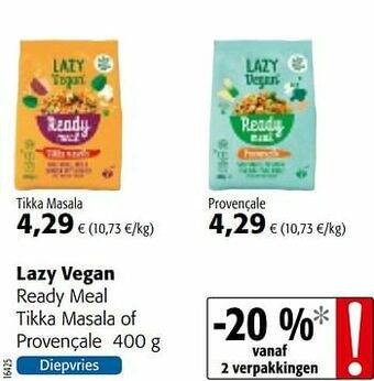 Colruyt Lazy vegan ready meal tikka masala of provençale aanbieding