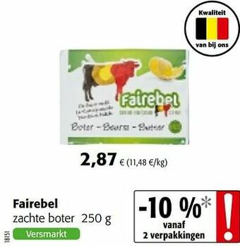 Colruyt Fairebel zachte boter aanbieding