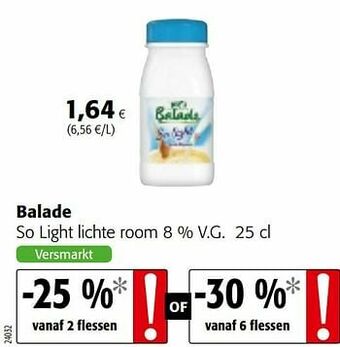 Colruyt Balade so light lichte room aanbieding