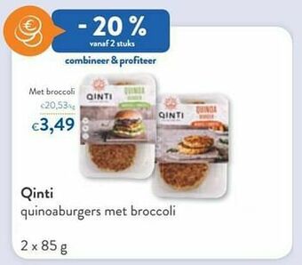 OKay Qinti quinoaburgers met broccoli aanbieding