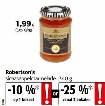 Colruyt Robertson’s sinaasappelmarmelade aanbieding