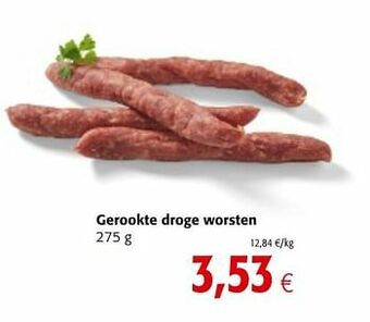 Gerookte droge worsten