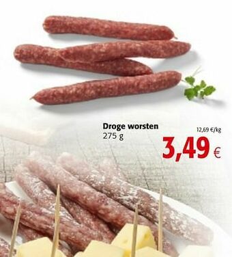 Colruyt Droge worsten aanbieding