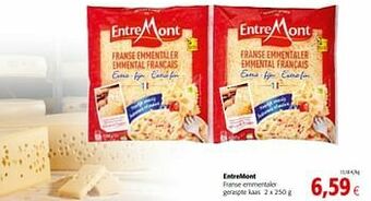 Colruyt Entremont franse emmentaler geraspte kaas aanbieding