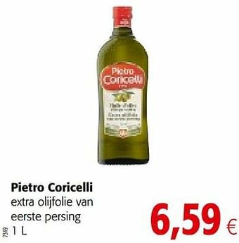 Colruyt Pietro coricelli extra olijfolie van eerste persing aanbieding