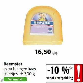 Colruyt Beemster extra belegen kaas aanbieding