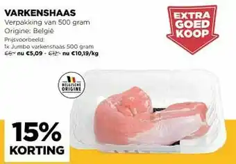 Jumbo Jumbo varkenshaas aanbieding