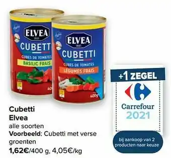 Carrefour Market Cubetti met verse groenten aanbieding
