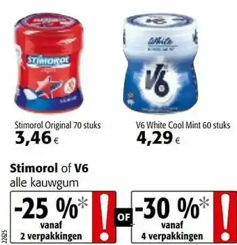 Colruyt Stimorol original aanbieding