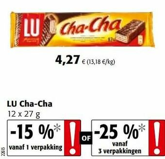 Colruyt Lu cha-cha aanbieding