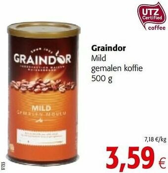 Colruyt Graindor mild gemalen koffie aanbieding