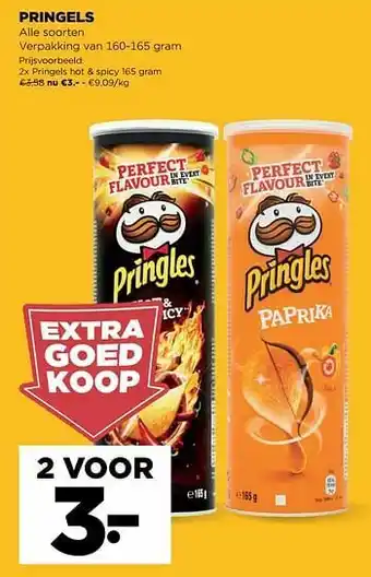 Jumbo Pringels hot + spicy aanbieding