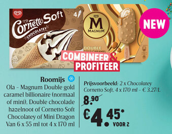 Delhaize Roomijs aanbieding
