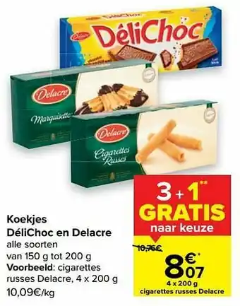 Carrefour Market Cigarettes russes delacre aanbieding