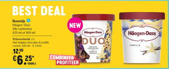 Delhaize Roomijs aanbieding