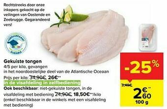 Carrefour Market Gekuiste tongen aanbieding