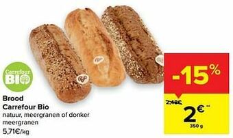 Carrefour Market Brood carrefour bio aanbieding
