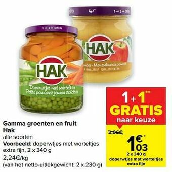 Carrefour Doperwtjes met worteltjes extra fijn aanbieding