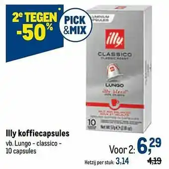 Illy koffiecapsules lungo - classico