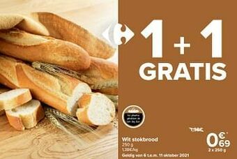 Carrefour Wit stokbrood aanbieding