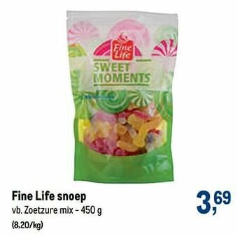 Makro Fine life snoep zoetzure mix aanbieding