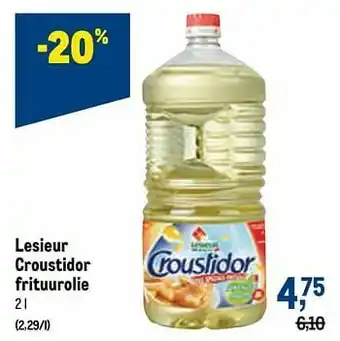 Makro Lesieur croustidor frituurolie aanbieding