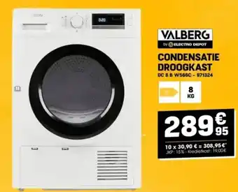 Electro Depot DROOGKAST MET WARMTEPOMP aanbieding