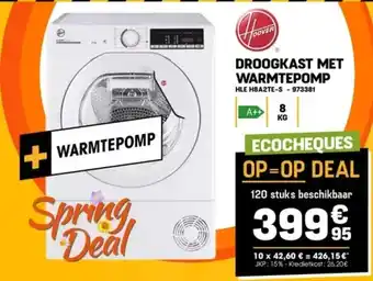 Electro Depot DROOGKAST MET WARMTEPOMP aanbieding