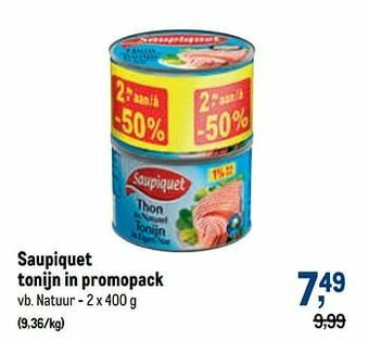 Saupiquet tonijn natuur