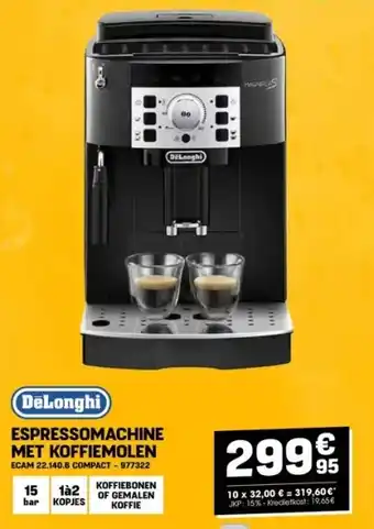 Electro Depot ESPRESSOMACHINE MET KOFFIEMOLEN aanbieding