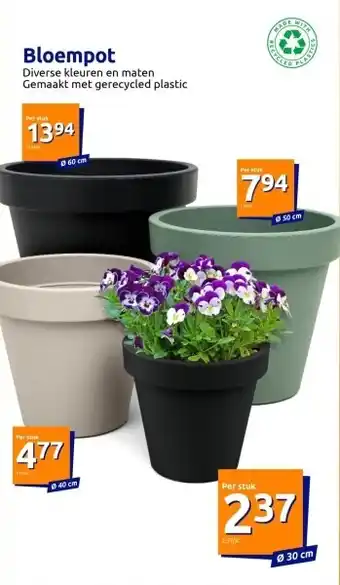 Action Bloempot aanbieding