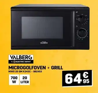 Electro Depot MICROGOLFOVEN + GRILL aanbieding