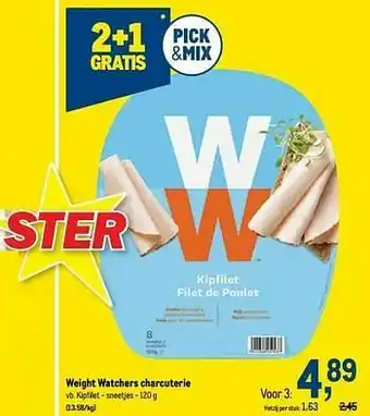 Makro Weight watchers charcuterie kipfilet aanbieding