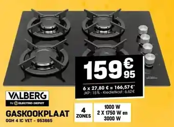 Electro Depot GASKOOKPLAAT aanbieding