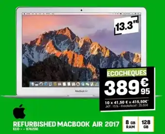 Electro Depot REFURBISHEDMACBOOK AIR 2017 aanbieding