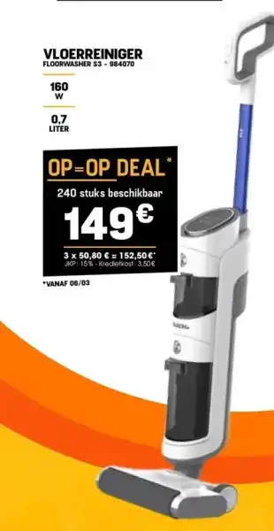 Electro Depot VLOERREINIGER aanbieding