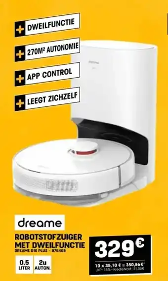 Electro Depot ROBOTSTOFZUIGER MET DWEILFUNCTIE aanbieding