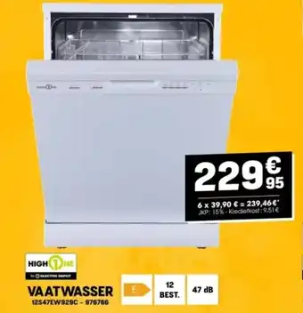 Electro Depot VAATWASSER aanbieding