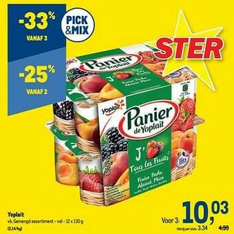 Yoplait gemengd assortiment