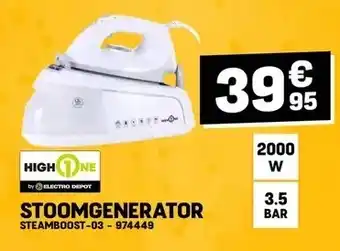Electro Depot STOOMGENERATOR aanbieding