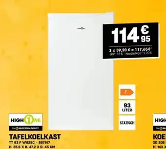 Electro Depot TAFELKOELKAST aanbieding