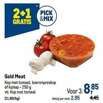 Makro Gold meat kop met tomaat aanbieding
