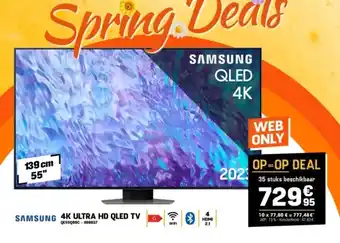 Electro Depot Samsdung4K ULTRA HD QLED TV aanbieding
