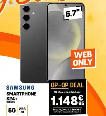 Electro Depot Samsung SMARTPHONE S24+ aanbieding
