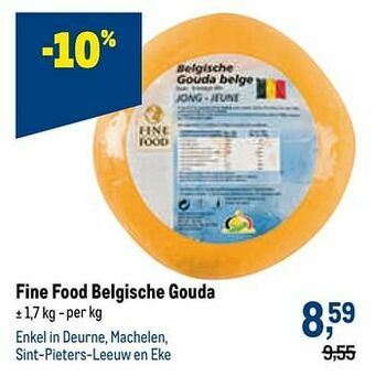 Makro Fine food belgische gouda aanbieding