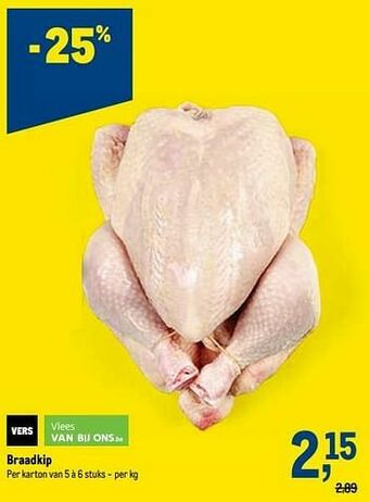 Makro Braadkip aanbieding