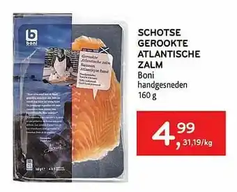 Alvo Schotse gerookte atlantische zalm boni aanbieding