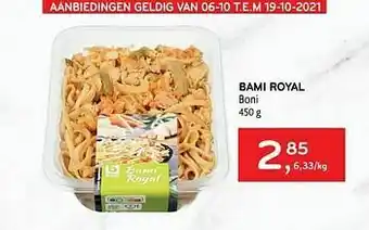 Alvo Bami royal boni aanbieding